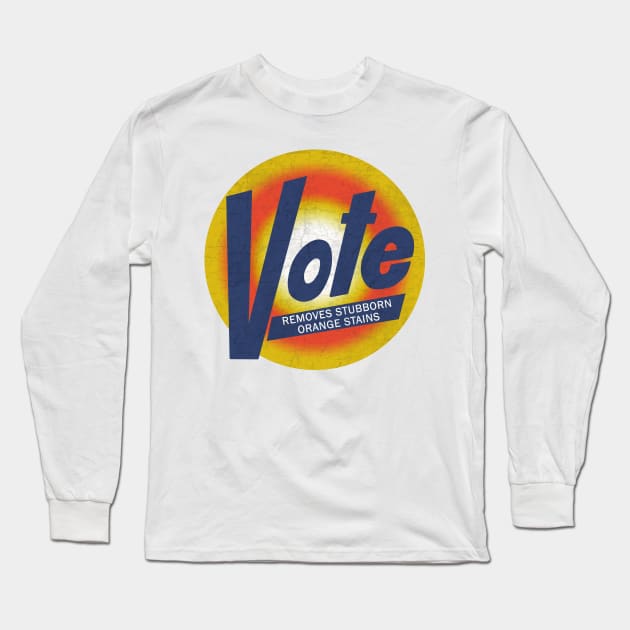 Anti-Trump Vote Vintage Detergent Long Sleeve T-Shirt by valentinahramov